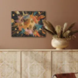 Explosie - Verfstructuur - Goud - Abstract PET vilt klein -sfeer4