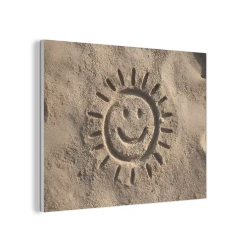 Gezichtje - Zon - Zand - Getekend PET vilt klein -3d