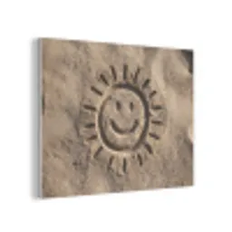 Gezichtje - Zon - Zand - Getekend PET vilt klein -3d