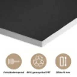 Vis - Zwart - Goud - Tekst PET vilt klein -closeup_NL
