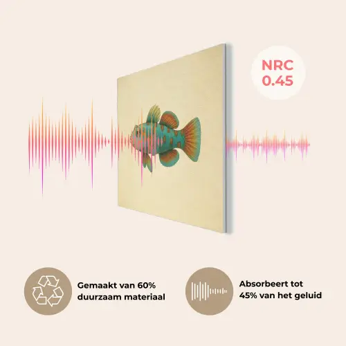 Vis - Blauw - Stippen - Schubben PET vilt klein -USP_NL