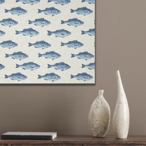 Vis - Patroon - Blauw PET vilt klein 837 -sfeer6_closeup