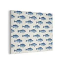 Vis - Patroon - Blauw PET vilt klein 837 -3d
