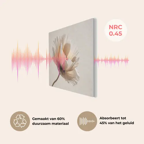 Bloem - Beige - Crème PET vilt klein -USP_NL