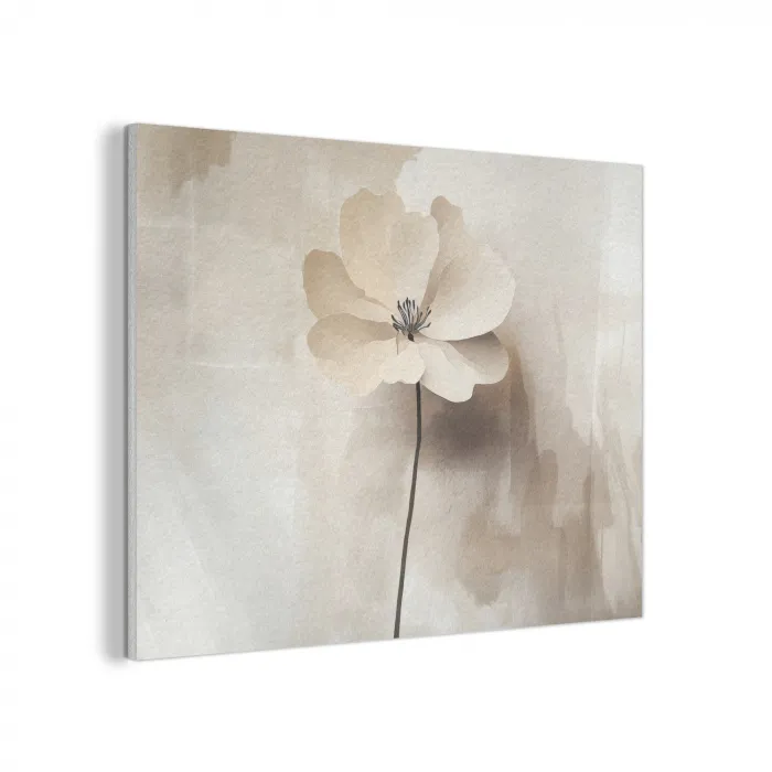 Bloem - Beige - Verf - Schaduw PET vilt klein -3d