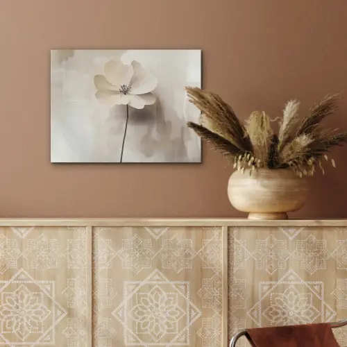 Bloem - Beige - Verf - Schaduw PET vilt klein -sfeer4