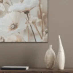 Bloemen - Beige - Winter PET vilt klein -sfeer6_closeup