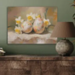 Bloemen - Eieren - Geschilderd PET vilt klein -sfeer2