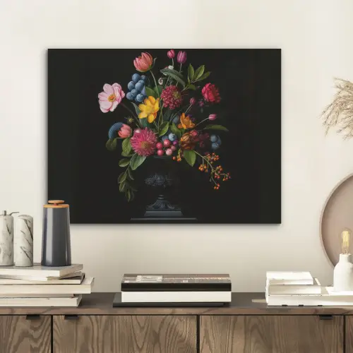 Bloemen - Vrolijk - Vaas PET vilt klein -sfeer1