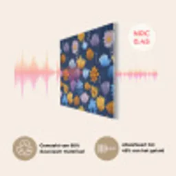 Bloemen - Patroon - Blauw - Contrast PET vilt klein -USP_NL