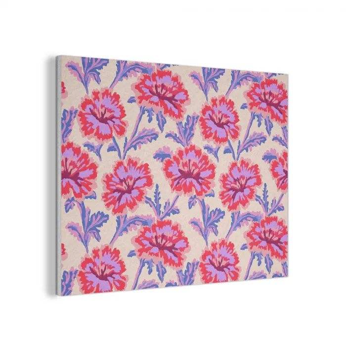 Bloemen - Patroon - Meerkleurig PET vilt klein 837 -3d