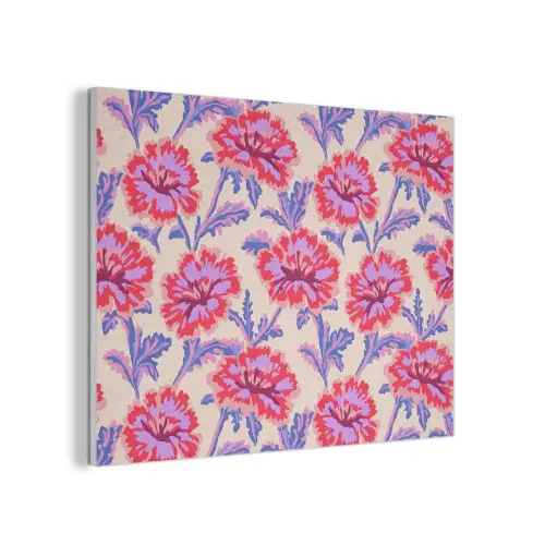 Bloemen - Patroon - Meerkleurig PET vilt klein 837 -3d