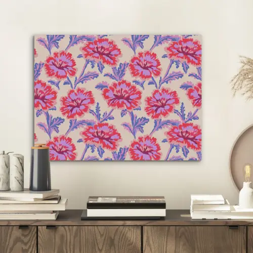 Bloemen - Patroon - Meerkleurig PET vilt klein 837 -sfeer1