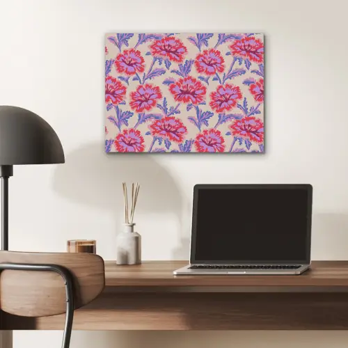 Bloemen - Patroon - Meerkleurig PET vilt klein 837 -sfeer5