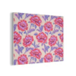 Bloemen - Patroon - Meerkleurig PET vilt klein 837 -3d