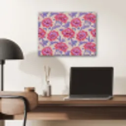 Bloemen - Patroon - Meerkleurig PET vilt klein 837 -sfeer5