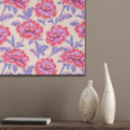 Bloemen - Patroon - Meerkleurig PET vilt klein 837 -sfeer6_closeup