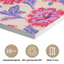 Bloemen - Patroon - Meerkleurig PET vilt klein 837 -closeup_NL