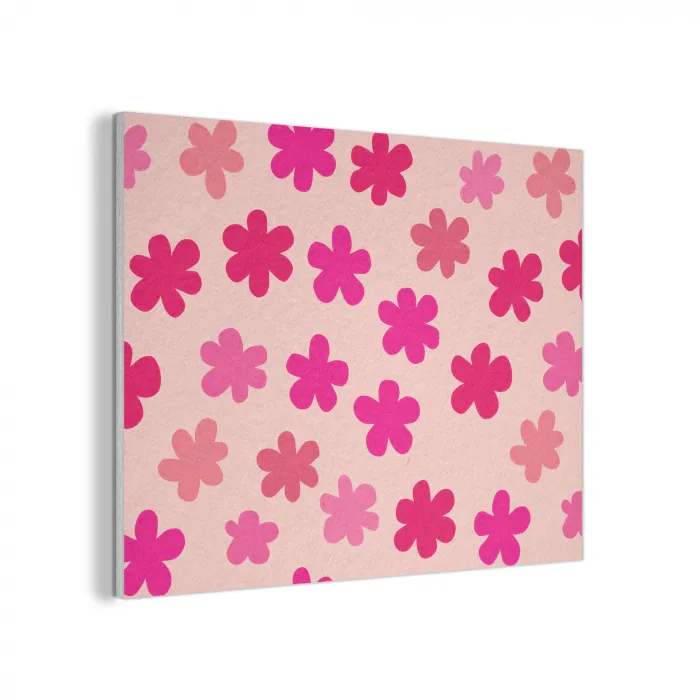 Bloemen - Patroon - Roze PET vilt klein -3d
