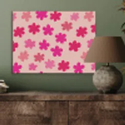 Bloemen - Patroon - Roze PET vilt klein -sfeer2