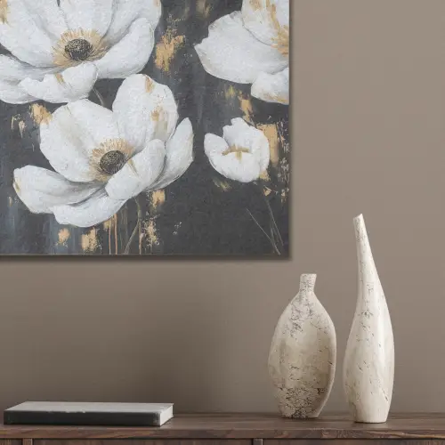 Bloemen - Wit - Abstract PET vilt klein -sfeer6_closeup