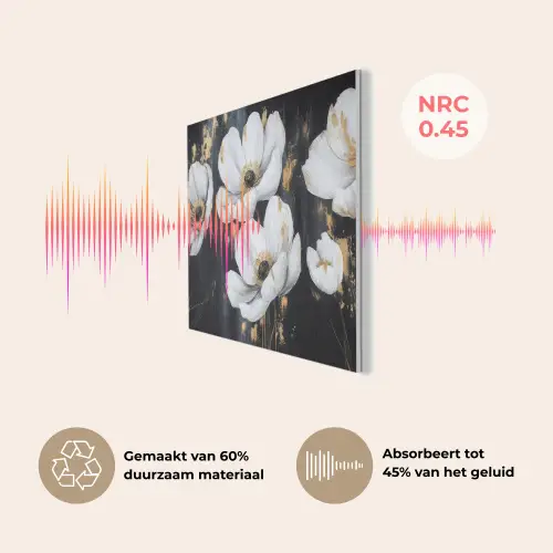 Bloemen - Wit - Abstract PET vilt klein -USP_NL