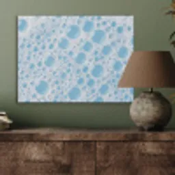Schuim - Bubbels - Blauw PET vilt klein -sfeer2