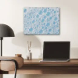 Schuim - Bubbels - Blauw PET vilt klein -sfeer5