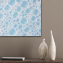 Schuim - Bubbels - Blauw PET vilt klein -sfeer6_closeup
