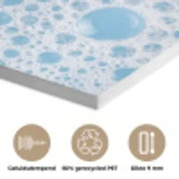 Schuim - Bubbels - Blauw PET vilt klein -closeup_NL