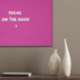 Focus - Smiley - Roze PET vilt klein -sfeer6_closeup