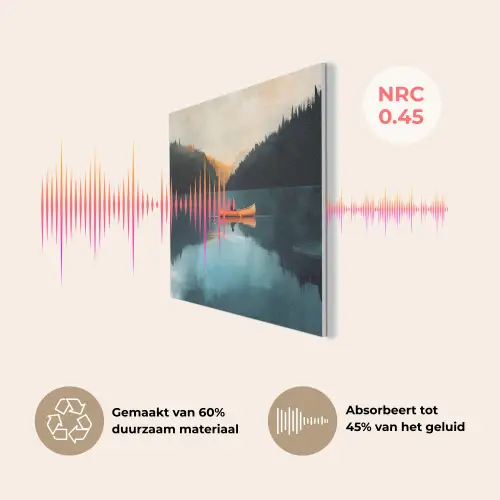 Bossen - Meer - Kano - Oranje PET vilt klein -USP_NL