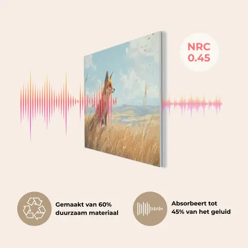 Vos - Gras - Wolken - Oranje PET vilt klein -USP_NL