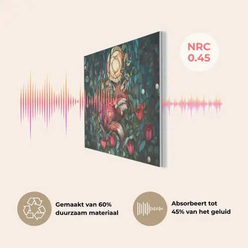 Vos - Mozaïek - Bos - Maan PET vilt klein -USP_NL