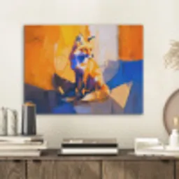 Vos - Oranje - Vormen - Abstract PET vilt klein -sfeer1