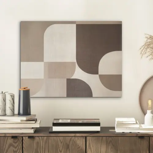 Geometrisch - Geweven structuur - Modern PET vilt klein -sfeer1
