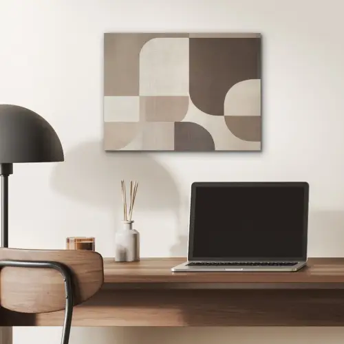 Geometrisch - Geweven structuur - Modern PET vilt klein -sfeer5