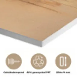 Giraf - Bruin - Abstract - Geschilderd PET vilt klein -closeup_NL