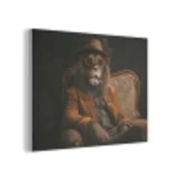 Bril - Leeuw - Bank - Hoed PET vilt klein -3d