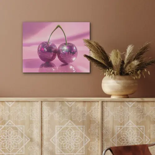 Glitter - Discobol - Roze - Kersen PET vilt klein -sfeer4