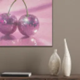 Glitter - Discobol - Roze - Kersen PET vilt klein -sfeer6_closeup