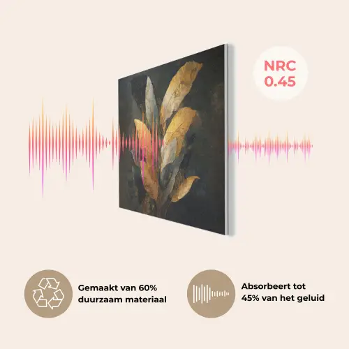 Gouden Bladcompositie – Botanische Luxe PET vilt klein -USP_NL