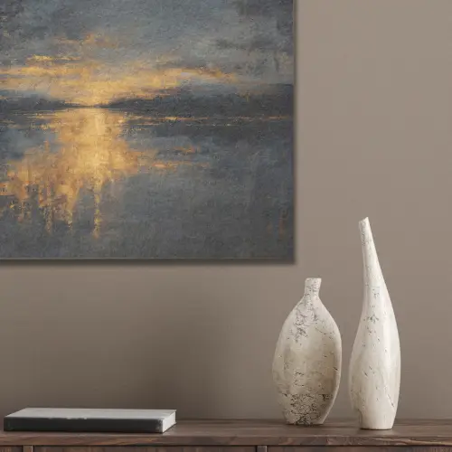 Gouden Reflectie op Water PET vilt klein -sfeer6_closeup