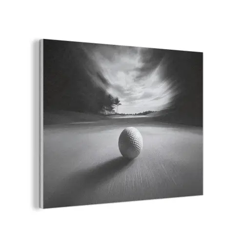 Golfbal - Wazig - Zwart PET vilt klein -3d