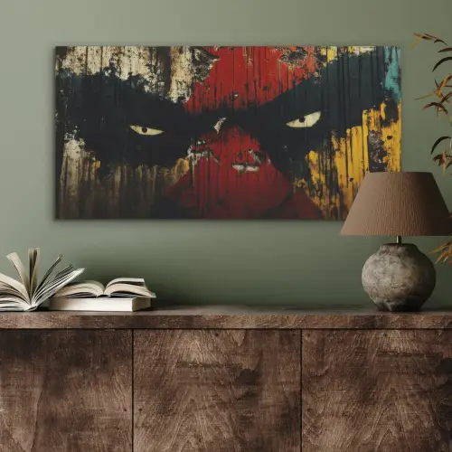 Graffiti - Ogen - Abstract PET vilt middel -sfeer2
