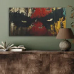 Graffiti - Ogen - Abstract PET vilt middel -sfeer2