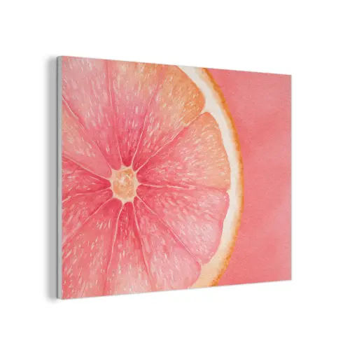 Grapefruit - Roze - Levendig PET vilt klein -3d