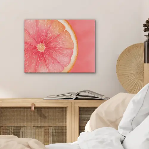 Grapefruit - Roze - Levendig PET vilt klein -sfeer3