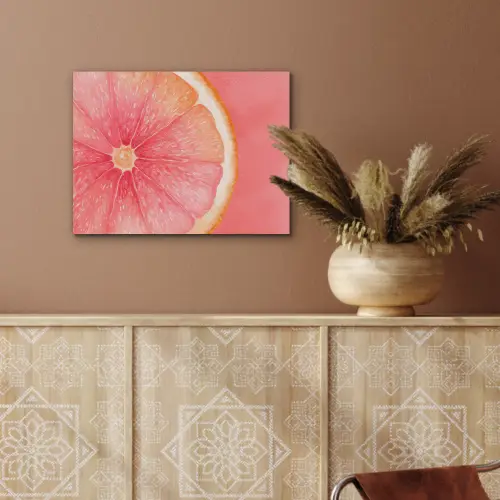 Grapefruit - Roze - Levendig PET vilt klein -sfeer4
