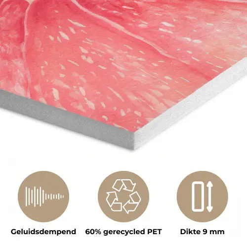 Grapefruit - Roze - Levendig PET vilt klein -closeup_NL